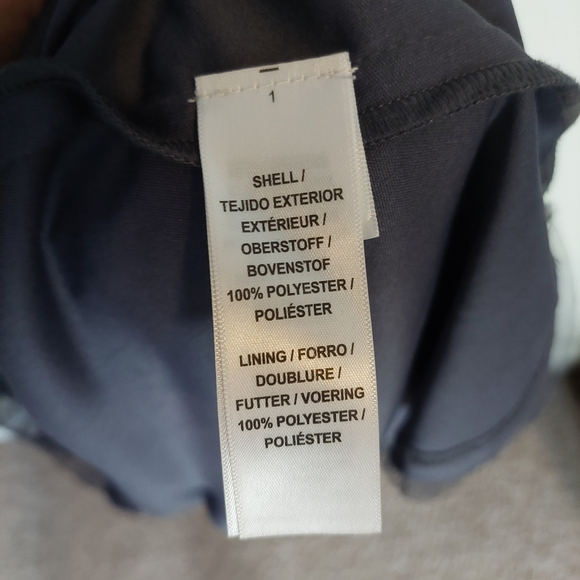 Adrianna Papell Scalloped Beaded Sheer‎ Sleeve Maxi Gown Size 10 - Picture 7 of 10